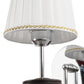 JS-VP S-324-1W Cloth Shade Wall Lights 1xE27 Mild Steel & Fabric Material Silver, Chrome & White Finish