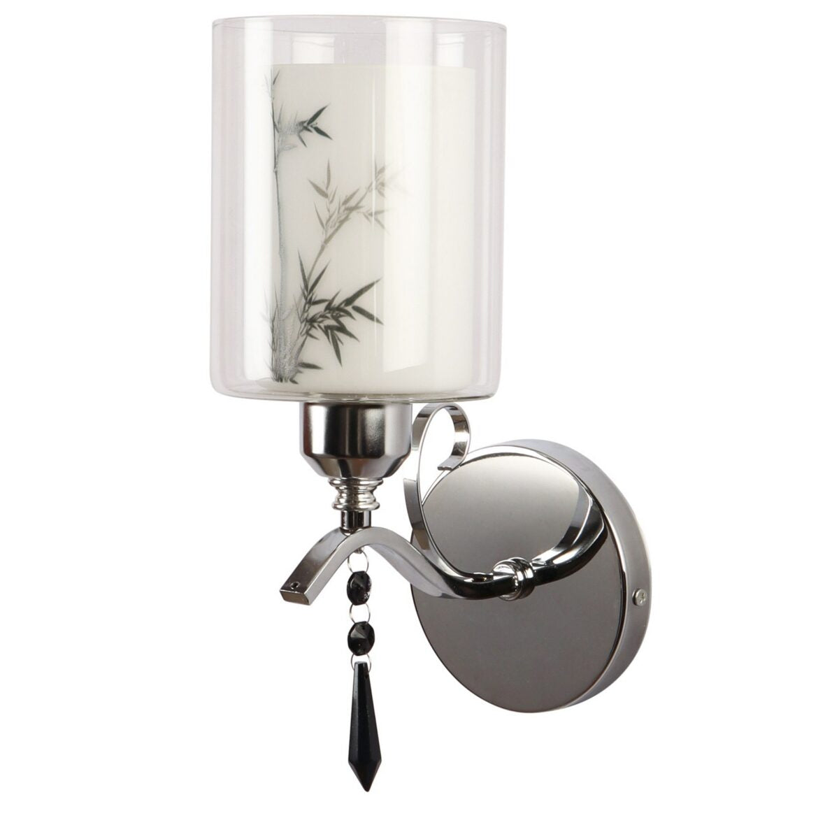 Silver Chrome Glass Wall Lights
