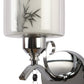 JS-VP S-327-1W Modern Wall Lights 1xE27 Silver, Chrome & Glass Material  & White Finish