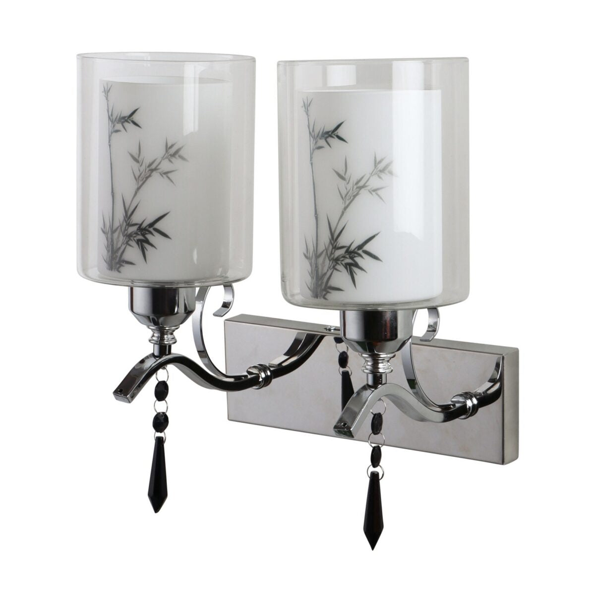Silver Chrome Glass Wall Lights