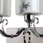JS-VP S-327-2W Modern Wall Lights 2xE27 Mild Steel & Glass Material Silver, Chrome & White Finish