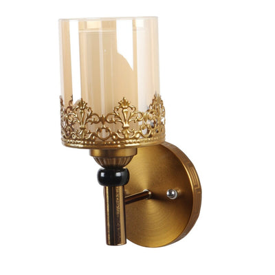 JS-VP S-305-1W Modern Wall Lights 1xE27 Mild Steel & Glass Material Antique & Champaign Finish