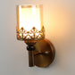 JS-VP S-305-1W Modern Wall Lights 1xE27 Mild Steel & Glass Material Antique & Champaign Finish