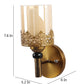 JS-VP S-305-1W Modern Wall Lights 1xE27 Mild Steel & Glass Material Antique & Champaign Finish