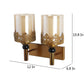 JS-VP S-305-2W Modern Wall Lights 2xE27 Mild Steel & Glass Material Antique & Champaign Finish