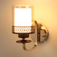 JS-VP S-321-1W Modern Wall Lights 1xE27 Mild Steel & Glass Material Gold,Brown & Champaign Finish