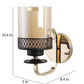 JS-VP S-321-1W Modern Wall Lights 1xE27 Mild Steel & Glass Material Gold,Brown & Champaign Finish