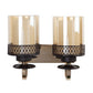 JS-VP S-321-2W Modern Wall Lights 2xE27 Mild Steel & Glass Material Gold,Brown & Champaign Finish