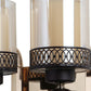 JS-VP S-321-2W Modern Wall Lights 2xE27 Mild Steel & Glass Material Gold,Brown & Champaign Finish