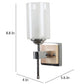JS-VP S-311-1W Modern Wall Lights 1xE27 Mild Steel & Glass Material Chrome, Brown & White Finish