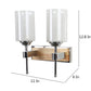 JS-VP S-311-2W Modern Wall Lights 2xE27 Mild Steel & Glass Material Chrome, Brown & White Finish