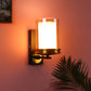 JS-VP S-318-1W Modern Wall Lights 1xE27 Mild Steel & Glass Material Antique, Brown & Champaign Finish