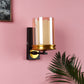 JS-VP S-318-1W Modern Wall Lights 1xE27 Mild Steel & Glass Material Antique, Brown & Champaign Finish