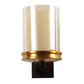JS-VP S-318-1W Modern Wall Lights 1xE27 Mild Steel & Glass Material Antique, Brown & Champaign Finish