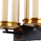 JS-VP S-318-2W Modern Wall Lights 2xE27 Mild Steel & Glass Material Antique, Brown & Champaign Finish