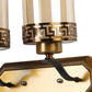JS-VP S-319-2W Modern Wall Lights 1xE27 Mild Steel & Glass Material Antique & Champaign Finish