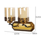 JS-VP S-319-2W Modern Wall Lights 1xE27 Mild Steel & Glass Material Antique & Champaign Finish