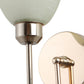 JS-VP S-330-1W Modern Wall Lights 1xE27 Mild Steel & Glass Material Brown, Gold & Cream Finish