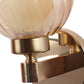 JS-VP S-331-1W Modern Wall Lights 1xE27 Mild Steel & Glass Material Gold & Champaign Finish