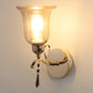 JS-VP S-332-1W Modern Wall Lights 1xE27 Mild Steel & Glass Material Gold & Champaign Finish