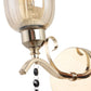 JS-VP S-332-1W Modern Wall Lights 1xE27 Mild Steel & Glass Material Gold & Champaign Finish