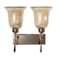 JS-VP S-332-2W Modern Wall Lights 2xE27 Mild Steel & Glass Material Gold & Champaign Finish