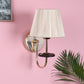 JS-VP S-333-1W Cloth Shade Wall Lights 1xE27 Mild Steel & Fabric Material Gold & Golden Finish