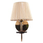 JS-VP S-333-1W Cloth Shade Wall Lights 1xE27 Mild Steel & Fabric Material Gold & Golden Finish