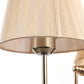 JS-VP S-333-1W Cloth Shade Wall Lights 1xE27 Mild Steel & Fabric Material Gold & Golden Finish