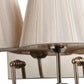 JS-VP S-333-2W Cloth Shade Wall Lights 2xE27 Mild Steel & Fabric Material Gold & Golden Finish