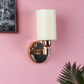 JS-VP S-334-1W Modern Wall Lights 1xE27 Mild Steel & Glass Material Gold & Cream Finish