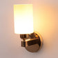 JS-VP S-334-1W Modern Wall Lights 1xE27 Mild Steel & Glass Material Gold & Cream Finish