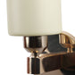 JS-VP S-334-1W Modern Wall Lights 1xE27 Mild Steel & Glass Material Gold & Cream Finish