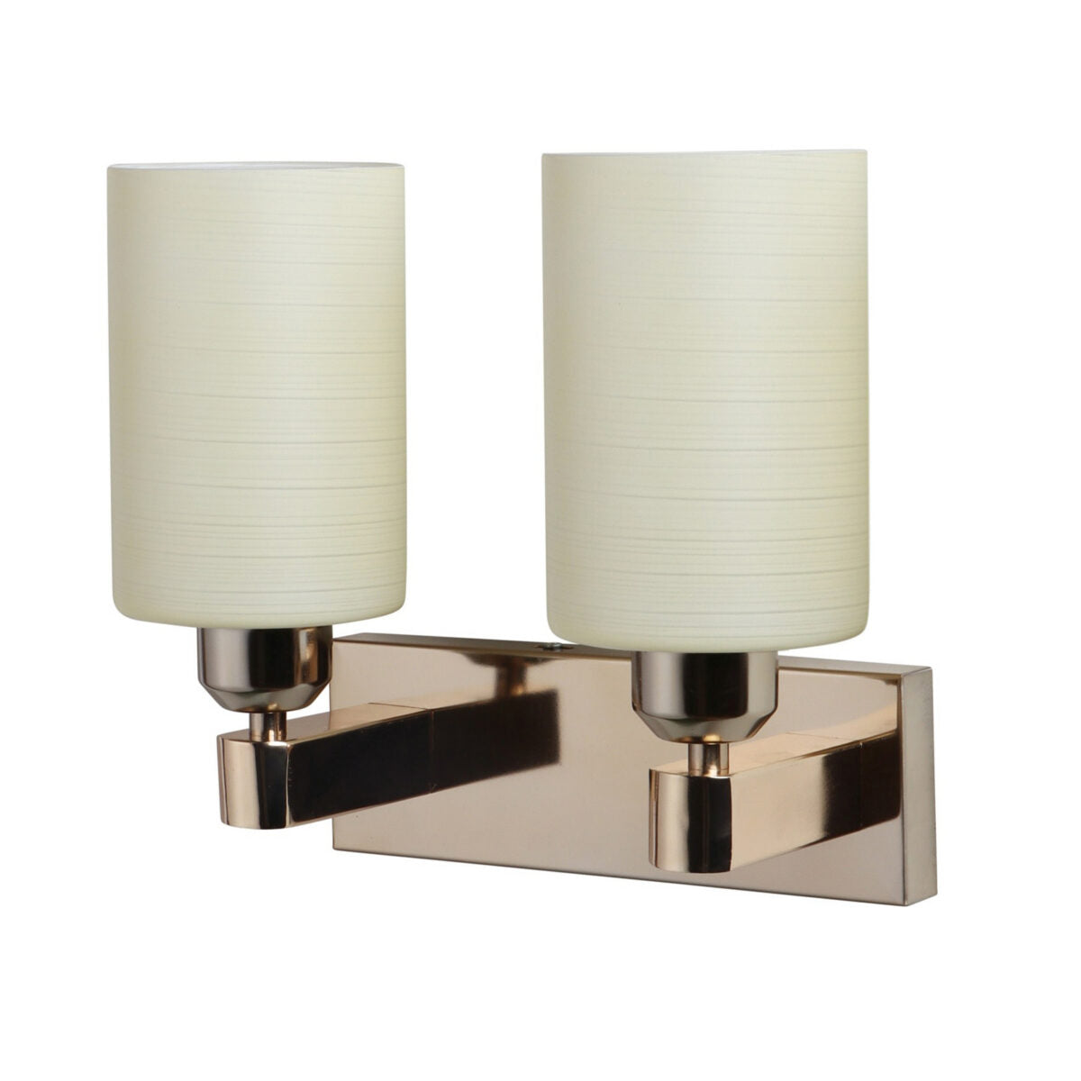 Gold & Cream Glass Wall Lights