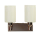 JS-VP S-334-2W Modern Wall Lights 2xE27 Mild Steel & Glass Material Gold & Cream Finish