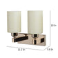 JS-VP S-334-2W Modern Wall Lights 2xE27 Mild Steel & Glass Material Gold & Cream Finish