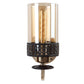 JS-VP S-336-1W Modern Wall Lights 1xE27 Mild Steel & Glass Material Brown, Gold & Champaign Finish