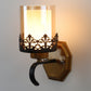 JS-VP S-320-1W Modern Wall Lights 1xE27 Mild Steel & Glass Material Antique & Champaign Finish