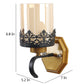 JS-VP S-320-1W Modern Wall Lights 1xE27 Mild Steel & Glass Material Antique & Champaign Finish