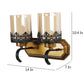 JS-VP S-320-2W Modern Wall Lights 2xE27 Mild Steel & Glass Material Antique & Champaign Finish