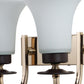 JS-VP S-339-2W Modern Wall Lights 2xE27 Mild Steel & Glass Material Brown, Gold & White Finish
