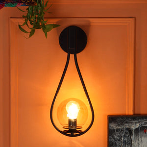 JS-VP S-338-1LP Modern Hanging Lights 1xE27 Mild Steel & Glass Material Brown & Champaign Finish