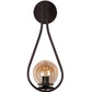 JS-VP S-338-1LP Modern Hanging Lights 1xE27 Mild Steel & Glass Material Brown & Champaign Finish