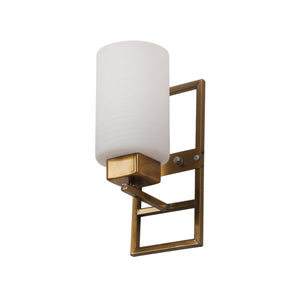 JS-VP S-354-1W Modern Wall Lights 1xE27 Glass, Mild Steel & Glass Material Antique & White Finish