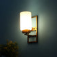 JS-VP S-354-1W Modern Wall Lights 1xE27 Glass, Mild Steel & Glass Material Antique & White Finish