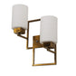 JS-VP S-354-2W Modern Wall Lights 2xE27 Glass, Mild Steel & Glass Material Antique & White Finish