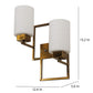 JS-VP S-354-2W Modern Wall Lights 2xE27 Glass, Mild Steel & Glass Material Antique & White Finish