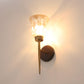 JS-VP S-356-1W Modern Wall Lights 1xE27 Mild Steel, glass & Glass Material Antique,Brown & Golden Finish