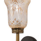 JS-VP S-356-1W Modern Wall Lights 1xE27 Mild Steel, glass & Glass Material Antique,Brown & Golden Finish