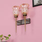 JS-VP S-356-2W Modern Wall Lights 2xE27 Mild Steel, glass & Glass Material Antique,Brown & Golden Finish